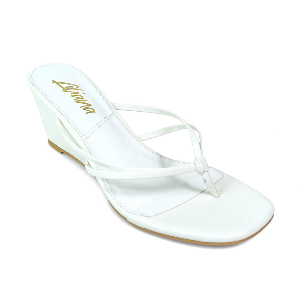 Leslie Wedge - White