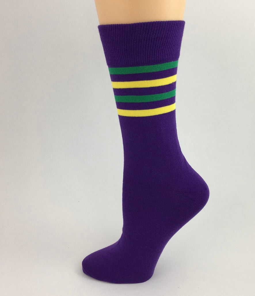 Adult Mardi Gras Socks